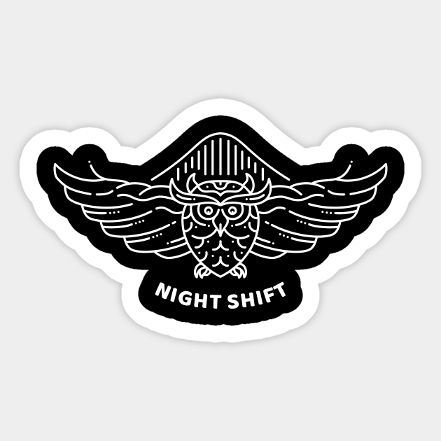 Night Shift 2 Sticker by VEKTORKITA